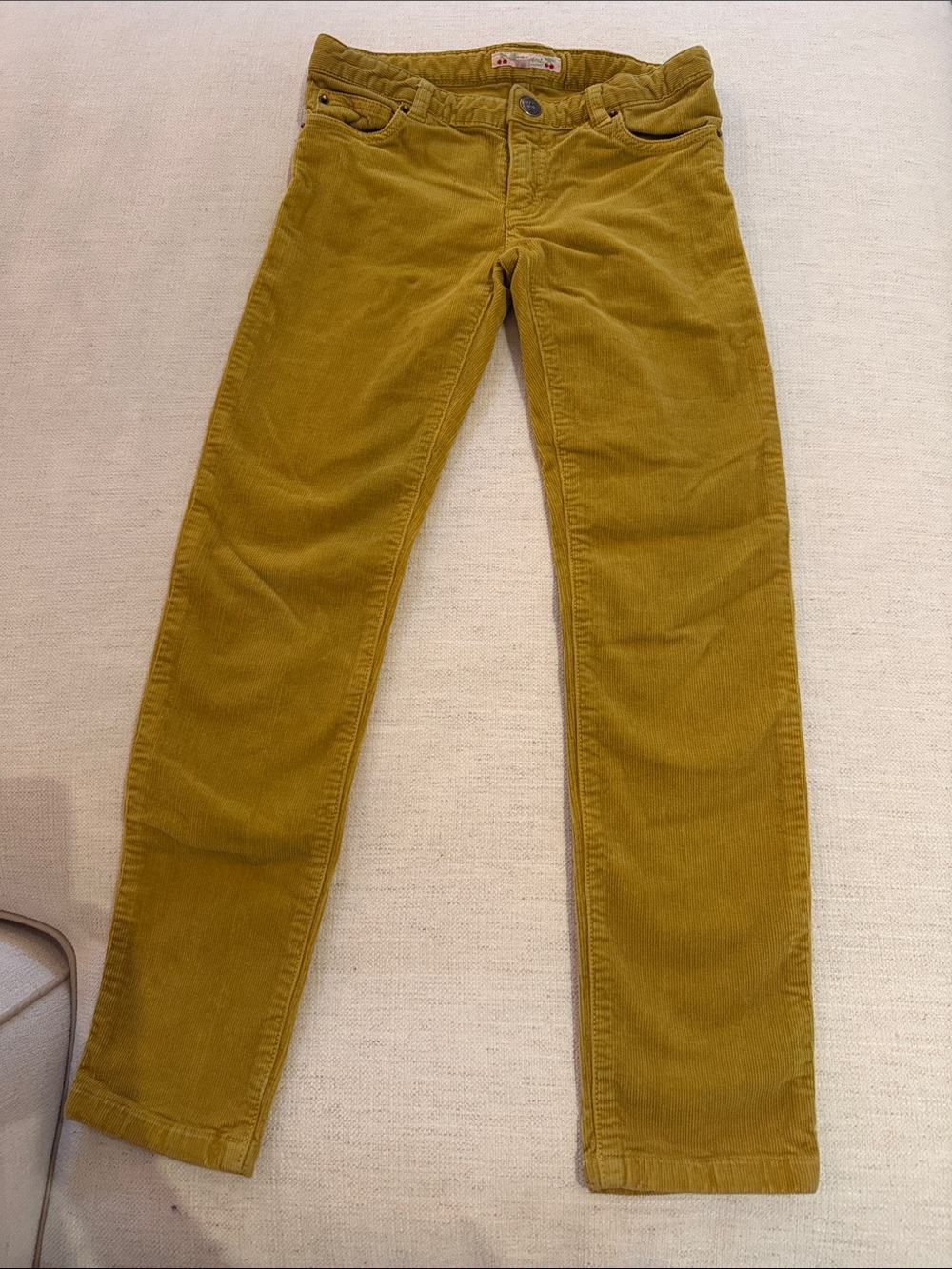 Bonpoint Mustard Yellow Corduroy Kids Pants